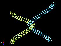 Contact Between two springs / ls-dyna